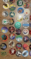 Vintage 1990s POG Lot 200+ Milk Caps Poison Marvel Ghostbusters Foil