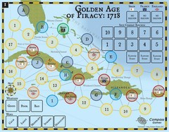 Compass Games Golden Age of Piracy: 1718 2025 Reprint NISW Fast Shipping