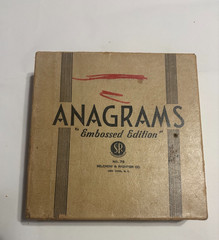 1930s Anagrams Embossed Edition Word Game By Selchow & Righter Co New York No 79