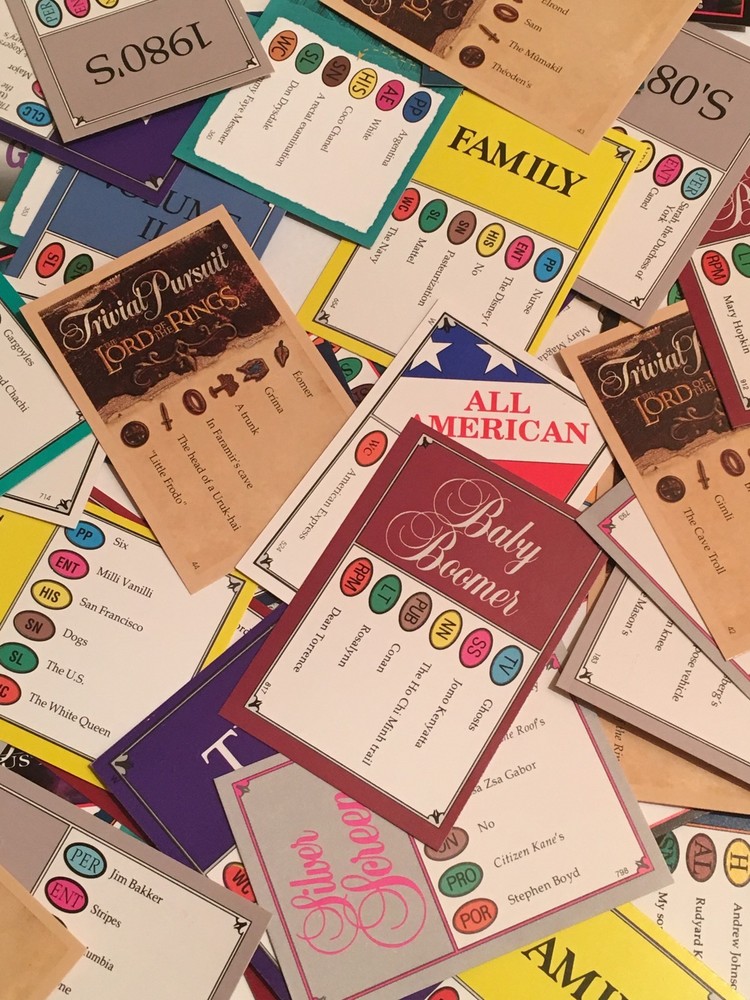 6600 TRIVIAL PURSUIT CARDS ~(66) cello-wrapped 100-Card Decks ~ Various Editions