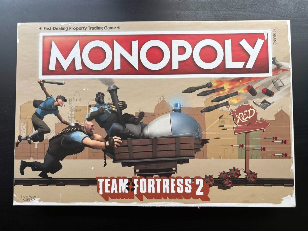 Team Fortress 2 Monopoly Board Game – Good Condition, Everything Included