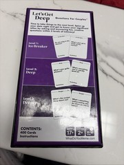 Lets Get Deep Questions For Couples Game Card Game For Date Night