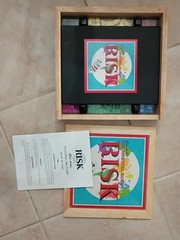 Risk Continental Nostalgia Game Series 2003 Parker Brothers Wooden Box Complete