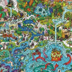 Jigsaw Puzzle 1000 Piece Peckish Pirates Magic Company Series Four