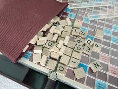 1990 Scrabble Deluxe Travel Edition Crossword Game No. 4121 EUC Complete