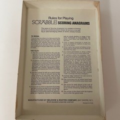 Scrabble Scoring Anagrams Game Vintage 1975 By Selchow & Richter Co Complete