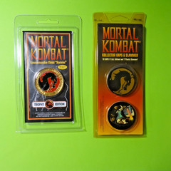 Pogs * Mortal Kombat * Trophy Edition * 18K Gold Plated * 10 Kaps * 1 Slammer