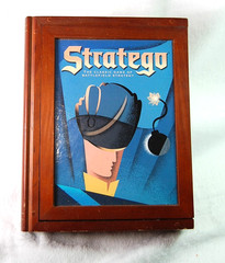 Stratego Vintage Collection Book Shelf Edition Wooden Box Board Game 2005