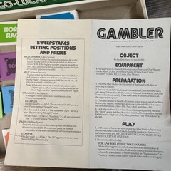 VINTAGE Gambler COMPLETE Parker Brothers 1977 Classic Game of Chance Luck Notes