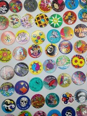 Lot of 220 Pogs / Milk Caps, Vintage 1990s Retro Nostalgia! Mix Take A Look!
