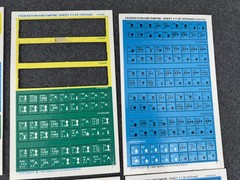 Task Force Games FEDERATION AND EMPIRE 1986 Edition Tile Sheets Parts Pieces Lot
