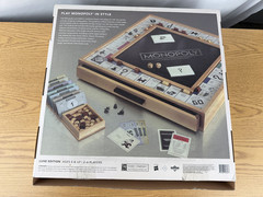 Monopoly Luxe Edition Solid Maple Wood Cabinet Premium WS Game Company Open Box