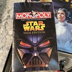 Monopoly Star Wars Saga Edition Board Game 2005 Complete Set