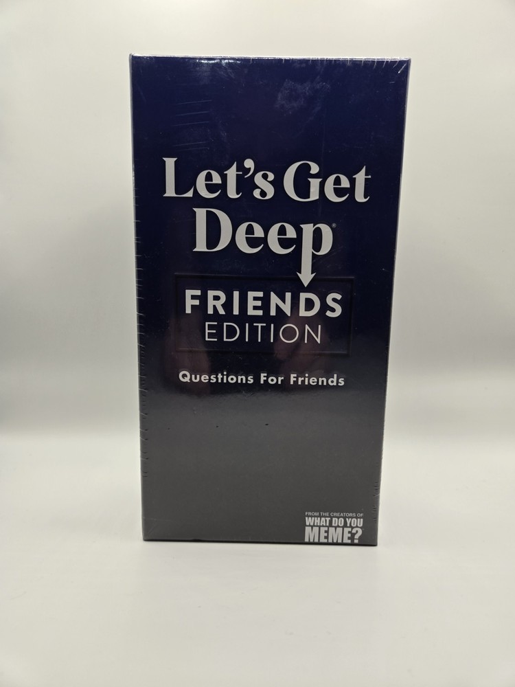 Lets Get Deep Friends Edition Card Game New Sealed