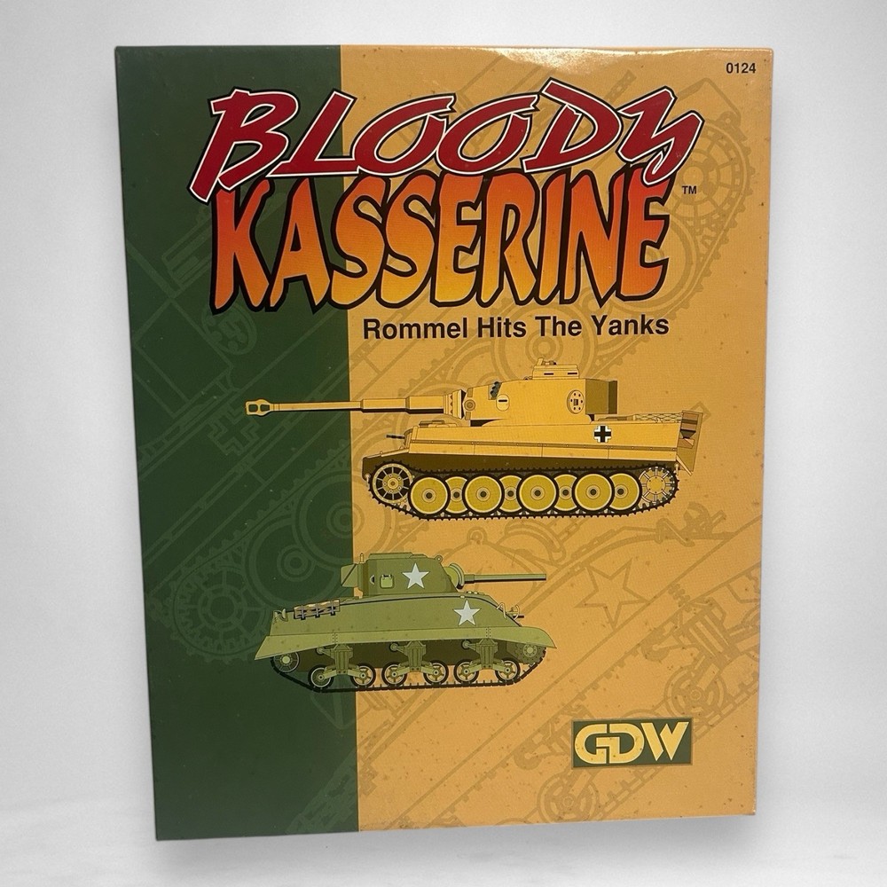 Bloody Kasserine Rommel Hits The Yanks Game Designers Workshop 0124 – Unpunched