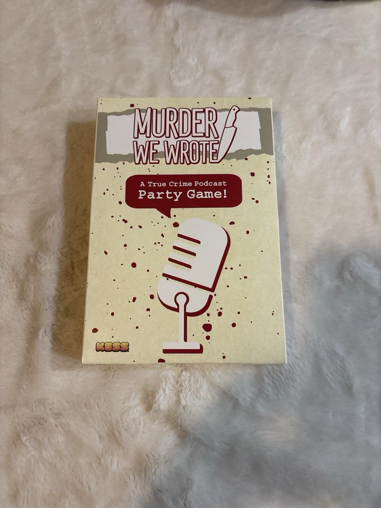 Murder We Wrote A True Crime Podcast Party Game KESS Adult Card Game NIB