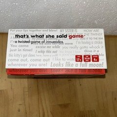 that’s what she said game – New