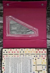 Set of 91 Professional Double Twelve Dominoes Vinyl Case Multicolor Numbers Vtg