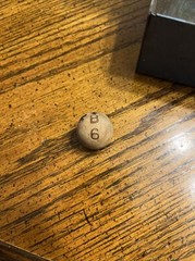 VTG Antique 1920s Met Games Co. Metal Bingo Ball Dispenser