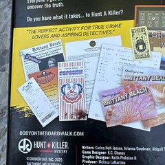 Hunt A Killer Body On The Boardwalk Board Game Complete