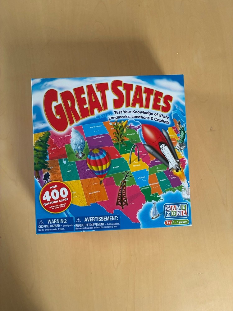 Great States Board Game Played One Time