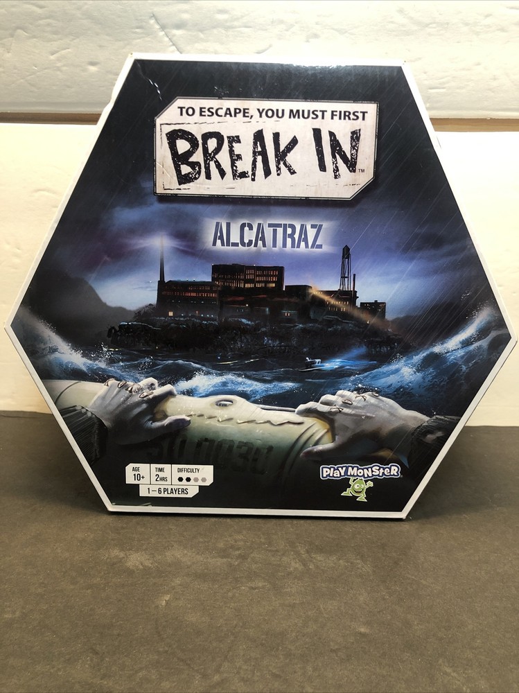 New PlayMonster Break In Alcatraz Game. Age 10+/1-6 Players Factory Sealed.