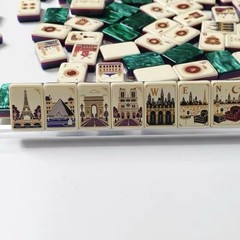 Parisian Paris American Mahjong Set, 160 Premium Acrylic Mahjong Tiles FREE SHIP