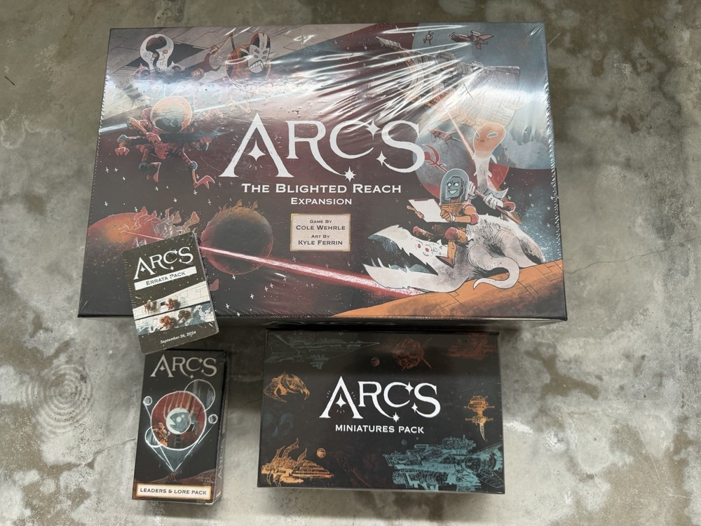 Arcs: The Blighted Reach plus Leaders and Lore and Miniatures pack – New Sealed