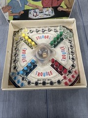 Vintage Trouble Board Game 1965 Complete With Original Pieces And Box (No Bag)