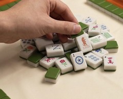 Maison Lude Mahjong Limited Edition 160 Tile Set Premium Mat, Leather Bag SEALED