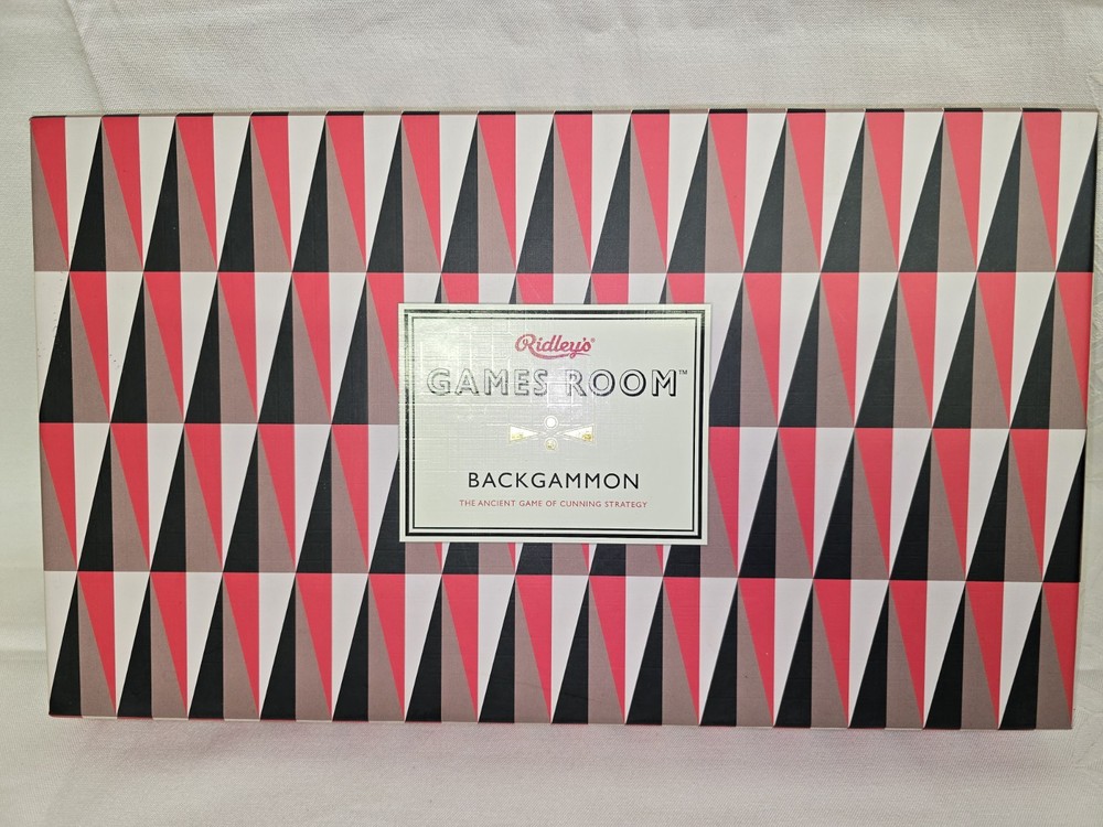 Ridley’s Games Room BACKGAMMON The Ancient Game Of Cunning Strategy EUC/Open-Box
