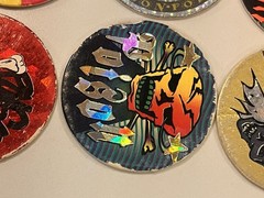 ALL Poison Lot of Pogs Skull 8 Ball + 2 Metal Slammers 90s Retro Nostalgia Rare