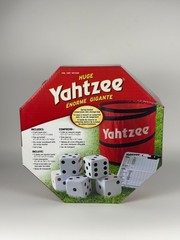 Huge Yahtzee Giant Dice Game Set, Outdoor/Indoor, Lawn Yard, Family Party Fun