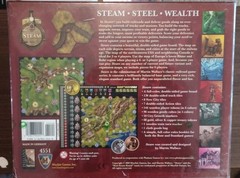 Steam Rail to Riches Board Game Complete 2009 Martin Wallace Mayfair Games NEW