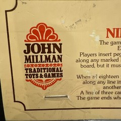 VTG Nine Men’s Morris Game NOS John Millman Traditional Toys Games UK 5.5 x 5.5”