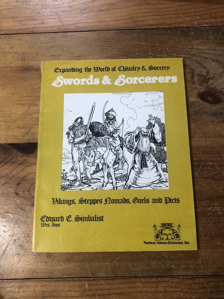 FGU 1978 – Swords & Sorcerers – Expand the world of Chivalry & Sorcery RPG Book