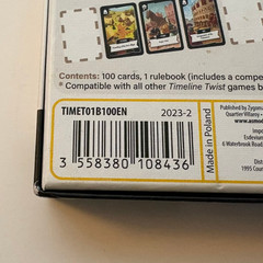 Timeline Twist Cooperative Card Game by Asmodee (New Open Box)