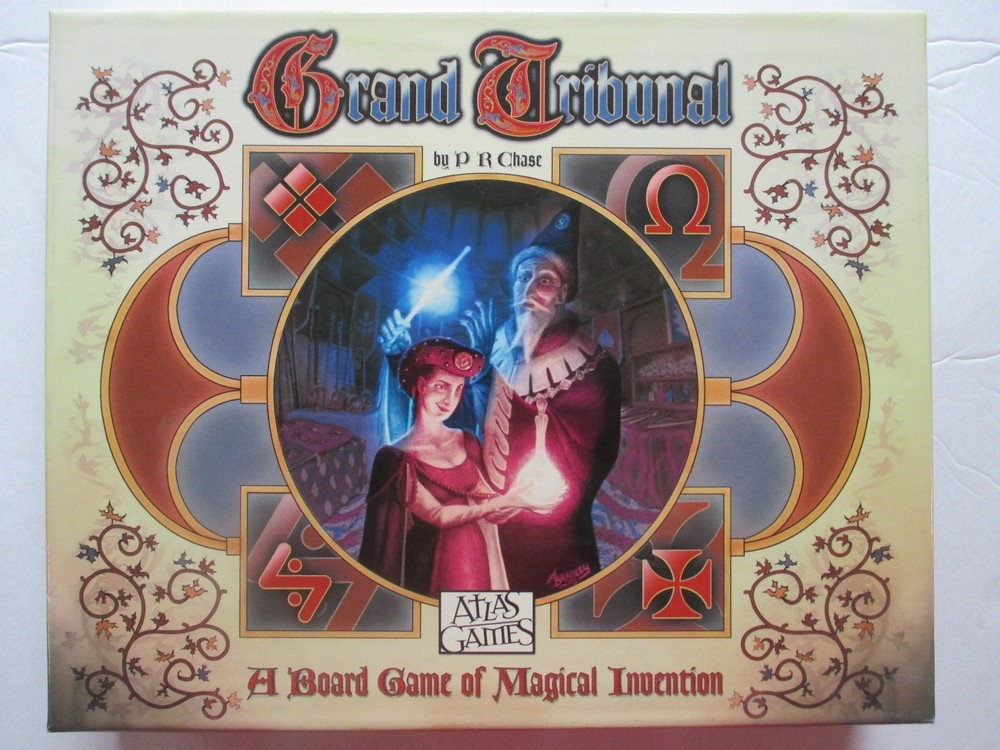 Grand Tribunal A Board Game Of Magical Invention by P R Chase Atlas Games Wizard