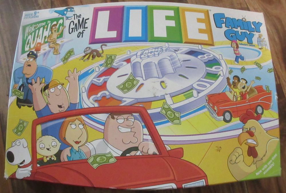 The Game Of Life Family Guy Collector’s Edition Board Game 2008 Complete