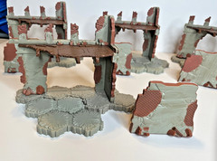 Lot of HeroScape Terrain Marvel Battle Of All Time Breakable Wall Sections Card