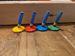 Pictionary 20th Anniversary Edition Replacement Pencil Pawns Game Pieces