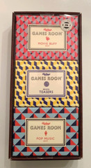 RIDLEY’S Set/3 GAMES ROOM Trivia Cards MOVIES MUSIC BRAIN TEASERS SEALED Box NEW
