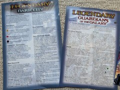 Legendary: Marvel Deck Building Game – Core game, Dark City Expansion, and GOTG