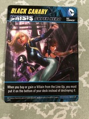 2015 DC Comics Crisis 2 Deck Game Black Canary Oversize Crisis Super Hero Card!