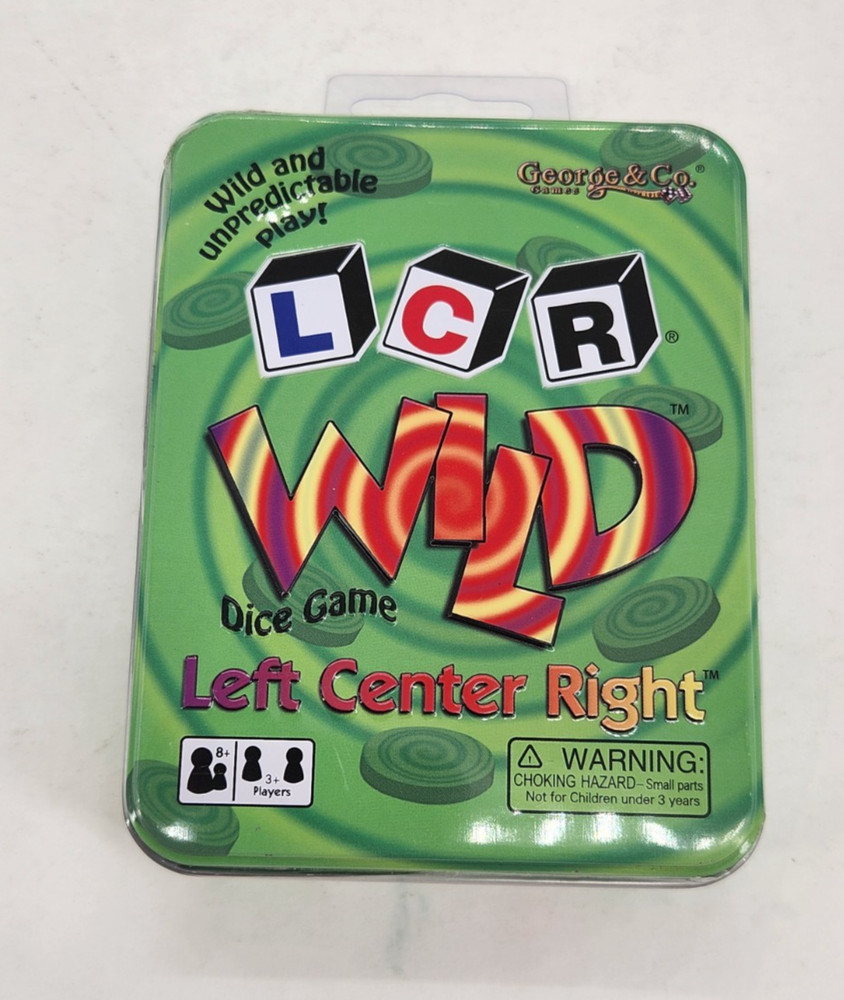 George & Company – LCR Wild Dice Game – 2019 game NEW SEALED #723