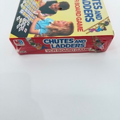 1986 Milton Bradley Chutes and Ladders VCR Board Game Multicolor Vintage NIB