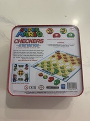 USAopoly Super Mario Checkers & Tic Tac Toe Collector’s Set Double-Sided Board