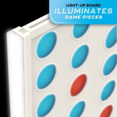 LED Jumbo 4-in-a-Row, Indoor and Outdoor Table Game