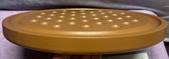 Vtg Semiprecious Stone Marble Solitaire Game 36 1” Stone Marbles 16” Board
