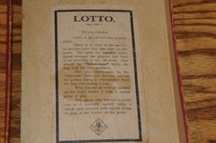Rare Victorian Vintage Antique Lotto Game LOTTO 1800s/1900s Traditional Game Old